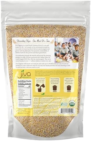 Jiva Organics Barnyard Millet 2 LB Bag | Whole Grain, Gluten-Free, Non-GMO | Protein & Fiber-Rich Superfood for Healthy Cooking