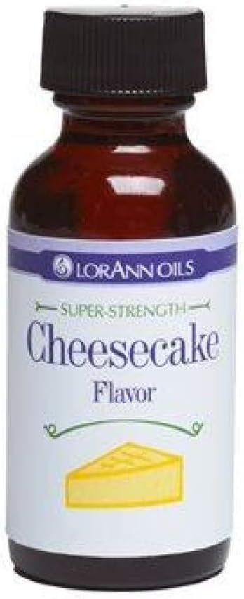 LorAnn Oils Super Strength Flavoring - Used For Candy Making, Flavoring Extracts, Baking, Hard Candy, and Flavor Oils - Bold, Natural Flavors 4X Stronger Than Extracts - Cheesecake, 1 fl oz