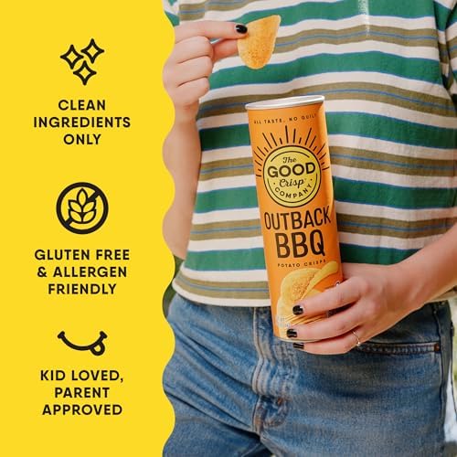 The Good Crisp Company Variety Pack Gluten-Free Potato Chips, 5.6 Oz Cans (Pack of 8), Non-GMO, Allergen Friendly, Potato Chip Snack Pack