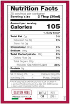 Toschi Amarena Sour Cherry Syrup | Highly Concentrated | Additive Free | Gluten Free & Vegan | High Fruit Content | Product of Italy | 25.4 fl oz (750mL)