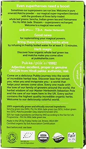 Pukka, Tea Matcha Supreme Organic, 20 Count