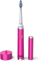 Pop Sonic Ultimate Pro Toothbrush (Pink) | Rechargeable Battery w/Up to 40,000 Brush Strokes/Minute -Long-Lasting Dupont Nylon Bristles - for Teens & Adults w/Quadrant Pacer & Timer