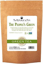 The Republic of Tea The People's Green Tea Bulk, 250 Tea Bags, Premium Smooth China Green Tea Leaves