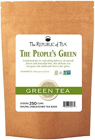 The Republic of Tea The People's Green Tea Bulk, 250 Tea Bags, Premium Smooth China Green Tea Leaves