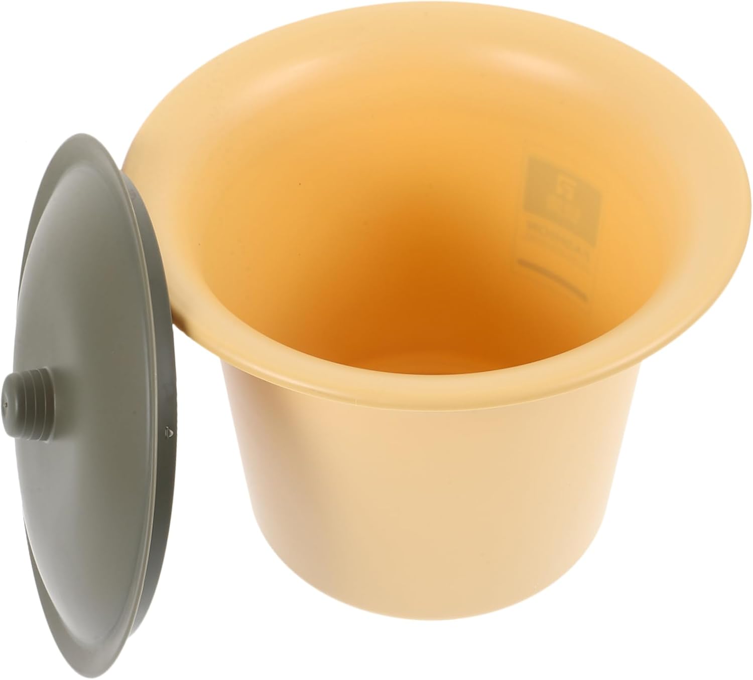 Portable Chamber Pot Lid Plastic Urine Bucket for Adults Convenient Spittoon for Home and Hospital Use Non-Skid Design Suitable for Seniors and Disabled Users