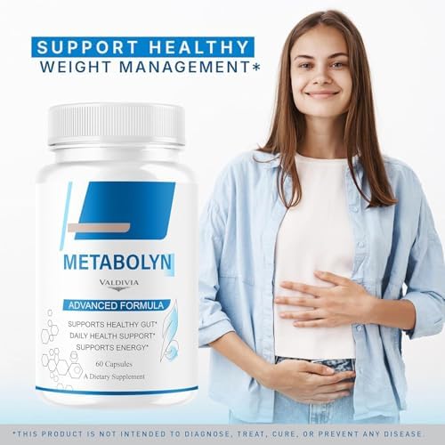(2 Pack) Metabolyn Capsules - Original Metabolyn All Natural Advanced Formula Supplement Support Health - Maximum Strength, Daily Premium for Overall Health & Wellness, 120 Capsules for 2 Months