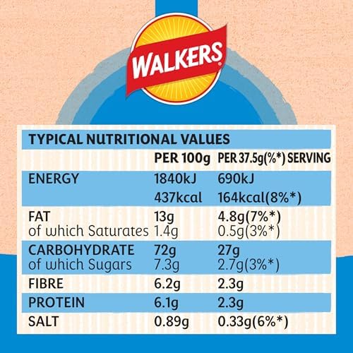 Baked Walkers Cheese and Onion 37.5 g (Pack of 32)