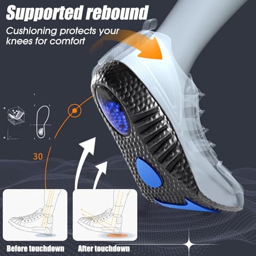 1 Pair EVA Sports Insoles Arch Support Running Shock-Absorption Shoe Pads Foot Care Soft Cushions Inserts Orthopedic Insole EU45-46
