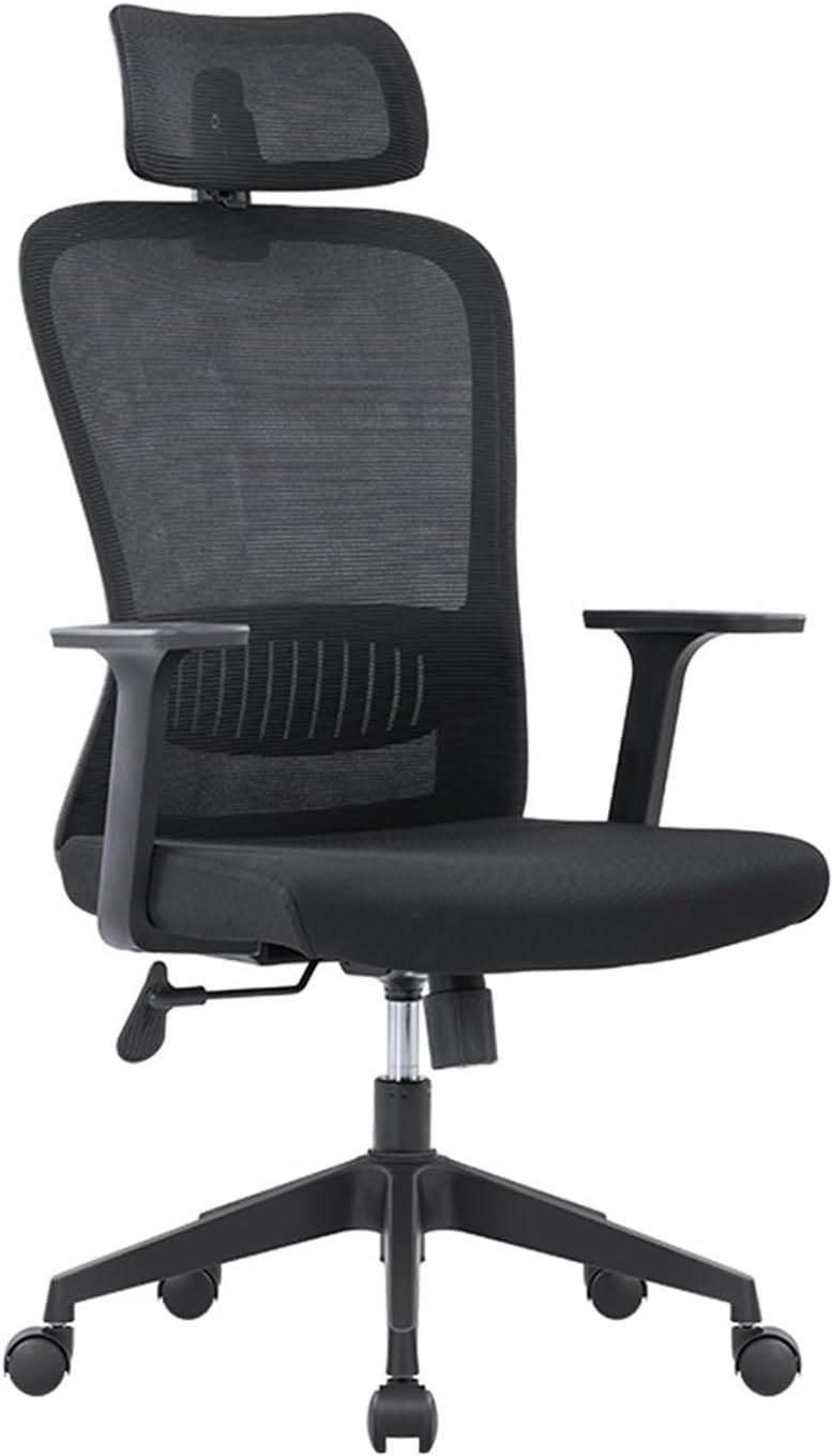 Ergonomic Office Chair Mesh Rolling Recliner with Armrest, Adjustable Headrest, 90°-125°Tilt, High-Back Conference Executive for Home Study Working Study