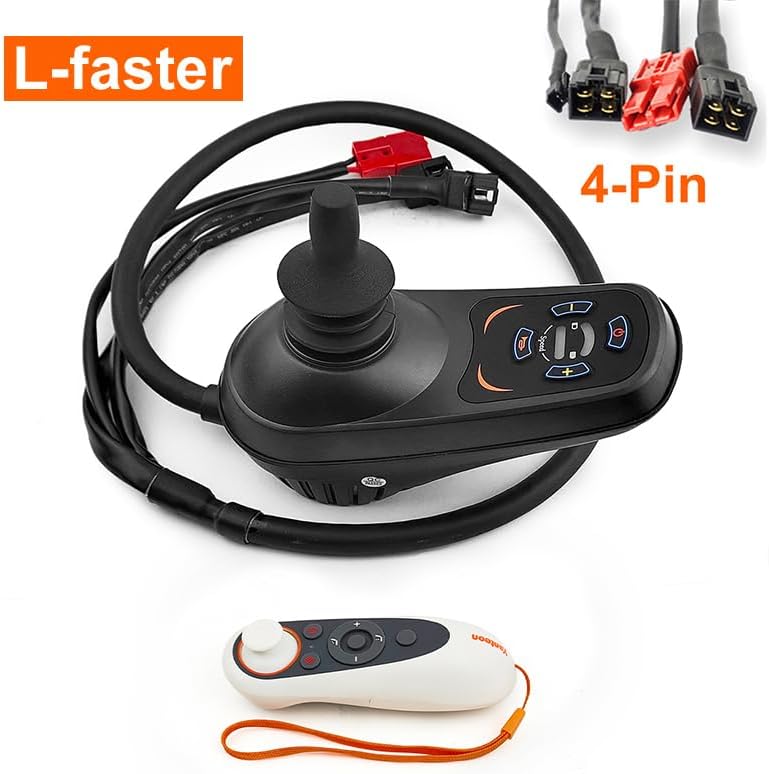 24V Dual Drive Brushed Motor Joystick Controller Forward Reverse Max Current 45A for Indoor Wheelchair Bike with Remote