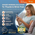 Thumb Support Brace | Upgraded Thumb Spica Splint Stabilizer Pain Relief Night Support for De Quervain’ s Tenosynovitis Trigger Finger Arthritis Sprains | Breathable Fabric