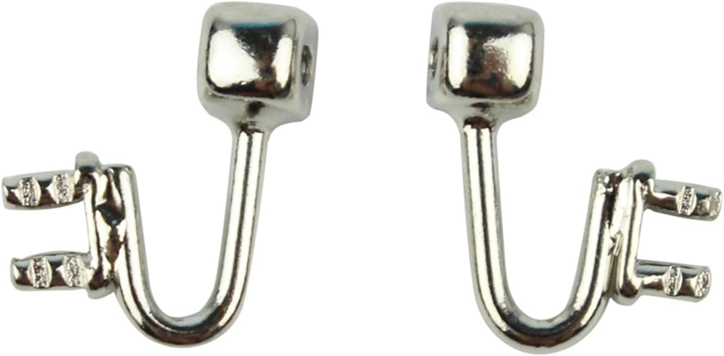 100pcs (50pairs) Eyeglasses Nose Pads Arms，Stainless Steel Nose Pad Holder Glasses Repair Accessories, Eyewear Hinge Accessories.