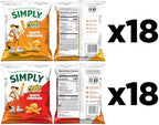 Simply, Cheetos White Cheddar Puffs & Crunchy Variety Pack, 0.875 Ounce (Pack of 36)