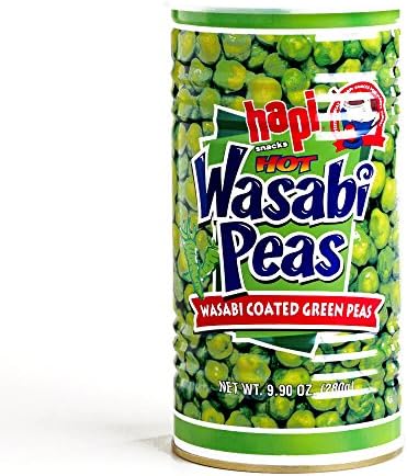 Hapi Hot Wasabi Peas 9.9 oz each (2 Items Per Order)