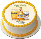 Modelo beer - Edible Cake Topper - 6" round