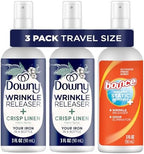 Downy Wrinkle Release Spray Bundle w/Bonus 3oz Bounce Spray Sample - 3 Pack