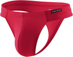 Casey Kevin Men's Ice Silk Thongs Underwear Bulge Pouch G-Strings Brief Underwear for Men T-Back Bikini