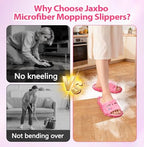 2 Pairs Washable Microfiber Mopping Slippers, Detachable Mop Shoes for Floor Cleaning, Suitable for Women & Men, Reusable Dusting Mop Slippers for Kitchen, Bathroom, Home