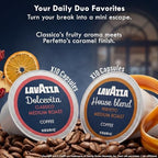Lavazza K-Cup Coffee Pods Variety Bundle for Keurig Brewers – Light & Medium Roast, Single-Serve K-Cup Coffee Pods, 40 Count Assorted Flavors (20 Dolcevita Classico & 20 House Blend Perfetto)