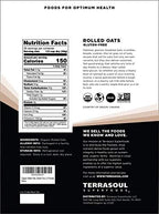 Terrasoul Superfoods Organic Rolled Oats, 5 lbs - Gluten-Free | Old-Fashioned | Whole Grain