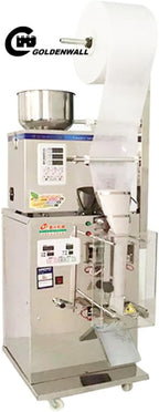 CGOLDENWALL Full Automatic Stainless Steel Powder Packaging Filling Machine Herb/Tea/Powder/Food Packing Machine Teabag Packing Machine Automatic Measuring Packaging Machine (Filling Range:2-100g)