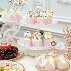 28 Pcs Edible Jungle Wildlife Cupcake Toppers Animal Zoo Themed Cupcake Toppers Carefully Selected Birthday Party Decorations Baby Shower Party Decoration