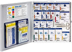 First Aid Only 746006 SmartCompliance 50-Person ANSI 2021 A and OSHA Compliant First Aid Kit for Restaurant Kitchen, Cafeteria, and Other Food Service Venues, Large Metal First Aid Cabinet