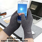 2 Pairs Arthritis Gloves, Hand Compression Gloves for Rheumatoid, Pain Relief, Carpal Tunnel, Swelling, Joint Support, Driving Fingerless Gloves for Women Men (Pink, Large)