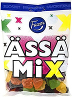 Fazer Ässä Mix of Licorice & Fruity Wine Gums Candy Sweets Bag 180g