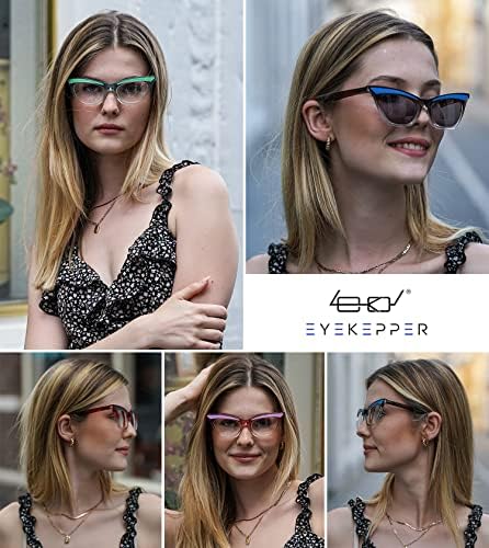 Eyekepper 5-pack Cat Eye Reading Glasses Cute Reader for Women +1.75