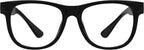 Eyekepper Metalless Reading Glasses with Screwless Spring Hinges Large Frame Readers for Men Black +3.50