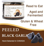 Orgnisulmte Canada Peeled Black Garlic Fermented for 90 Days Peeled Multiple Clove Super Foods, Ready to Eat 7.05 Oz