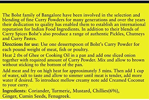 Bolst's Curry Powder Mild 3.5 oz