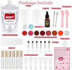 TSVATE Lip Gloss Making Kit, Lip Gloss Kit, Diy Lipgloss Set, Fun Make Your Own Lipgloss Kids Lip Gloss for Girls, Women, Moisturizing Lip Gloss Base, Jojoba Oil, Tubes, Gift for Her