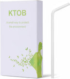100 Count 100% Plant-Based Compostable PLA Straws - Plasticless Biodegradable Flexible Drinking Straws- A Fantastic Eco Friendly Alternative to Plastic Straw