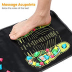 Foot Massage Stone Mat Foot Pad Reflexology Walk Stone Foot Massage Mat Stimulates for Relax Body