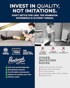 Pembrook Cotton Light Compression Socks for Women & Men - 3 Pairs | 8-15 mmHg Comfort Compression Socks for Men & Women