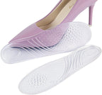 KOMBIUDA Invisible Gel Arch Support Insoles for Women, Anti-Slip Massage Foot Pads with Silicone, One Pair Free Size Shoe Inserts for High Heels and Daily Comfort
