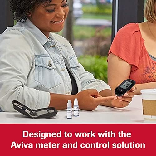 Accu-Chek Aviva Plus Test Strips for Diabetic Blood Glucose Testing (Pack of 100)
