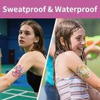 20Pcs Libre 2 Plus Sensor Covers Waterproof & Sweatproof, Latex-Free Lasting Up to 15 Days, Flexible Adhesive CGM Tape No Hole, 5 Flower Patterns Libre 2 Patches Hypoallergenic & Latex-Free