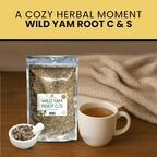 Herb To Body Wild Yam Root Cut & Sifted – 4 oz, Wildcrafted Dioscorea Villosa for Herbal Tea, Relaxation Support, and Traditional Uses