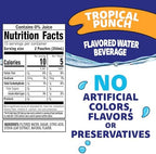 Capri Sun Roarin' Waters Tropical Punch Flavored with other natural flavor Water Beverage, 30 ct Box, 6 fl oz Drink Pouches