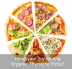100% Organic Thyme, Natural, Raw Thyme fresh, non GMO-Gluten Free, for Healthy meal and tea, no preservatives, no additives, perfect seasoning, Thymol, 100% Thyme always fresh