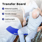 YHK Sliding Transfer Boards, Sliding Boards to Transfer to Wheelchairs, Seniors from Bed to Chair, Car, Slide Assist Device, Sliding Boards Hold up to 440 lbs (Blue)