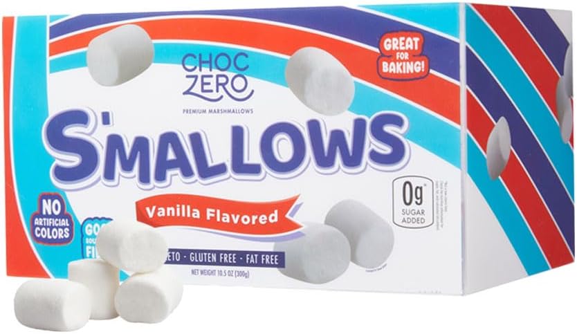 ChocZero Marshmallows, Sugar Free, High Fiber, Gluten Free, Low Carb Baking, Keto, No Sugar Alcohols, 10.5 Ounce (Pack of 1)