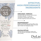 Dulac – Arnica Cream 2.53 Fl Oz | with Organic Arnica Montana Extracts | Natural Soothing & Skin Care Cream