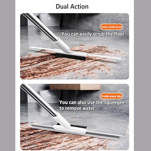 Air Broom as Seen on Tv, with Brush and 2 Scrape, 49'' Adjustable Handle Air Broom as Seen on Tv, Flex Broom for Smooth Floors,Rugs,Windows