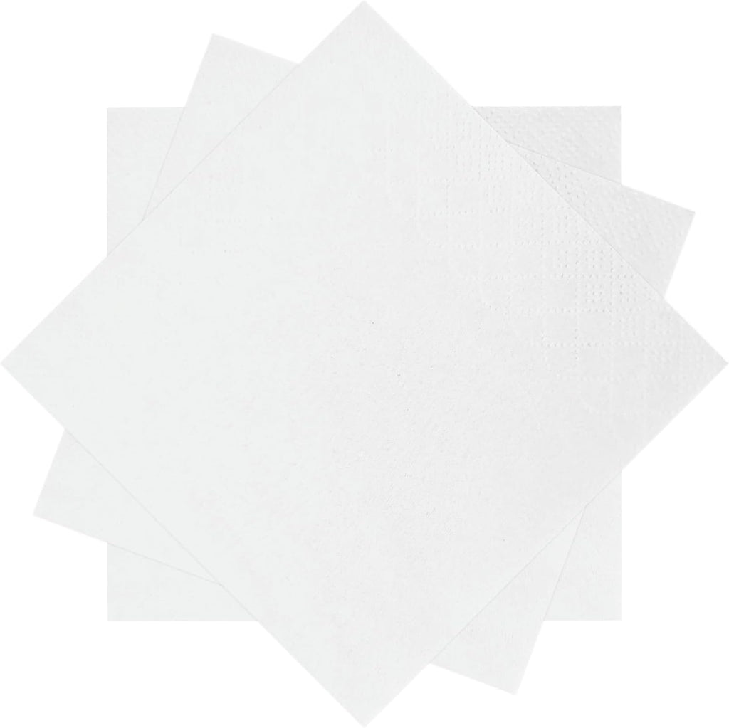 300 Count White Beverage Napkins,2-Ply White Cocktail Napkins,Disposable Party Napkins for Dinner Wedding Birthday Party Graduation