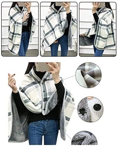 DKULMN Wheelchair Blanket, Warm Thickened Plush Windproof Wheelchair Blanket, Suitable for Men and Women