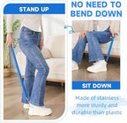 Fanwer Metal Long Shoe Horn with Dressing Stick - Shoe Horn Long Handle for Seniors, Disabled, Elderly | Adjustable Dressing Aid for Post-Surgery, Limited Mobility | Sock Remover & Shoe Helper Tool